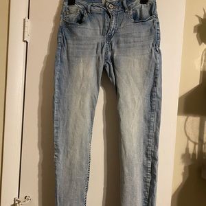 Faded boyfriend cut jeans